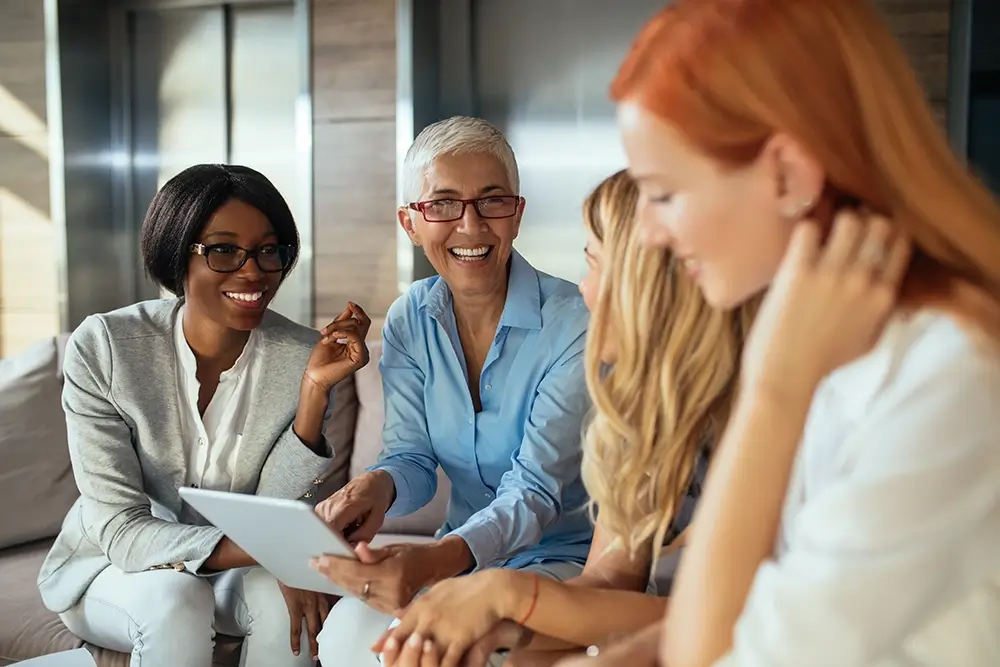 women talking